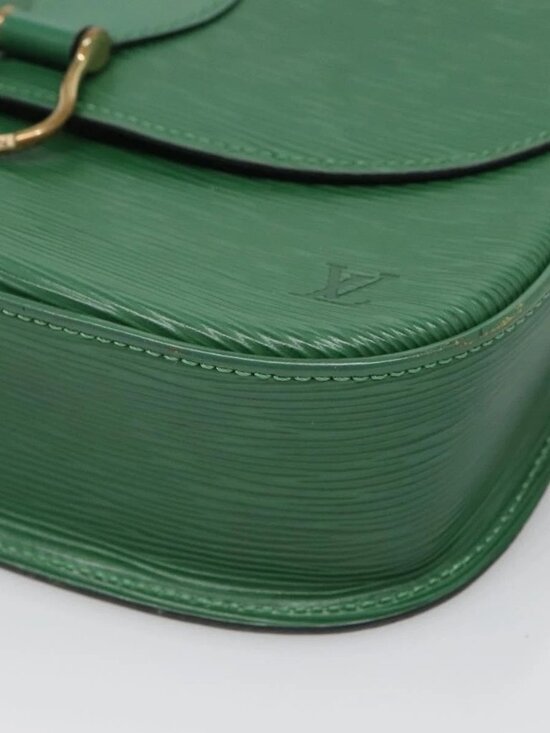 LOUIS VUITTON Epi Saint Cloud GM Shoulder Bag Green M52194 LV Auth 125398A - Picture 5 of 16